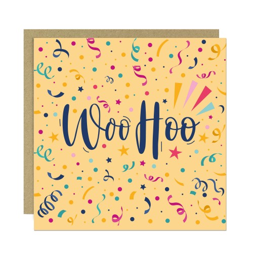 Woohoo Congratulations Card Passed Exams Graduation Congrats