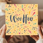 Woohoo Congratulations Card Passed Exams Graduation Congrats