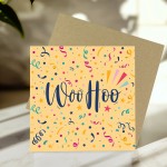 Woohoo Congratulations Card Passed Exams Graduation Congrats