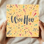Woohoo Congratulations Card Passed Exams Graduation Congrats