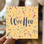 Woohoo Congratulations Card Passed Exams Graduation Congrats