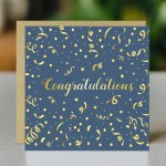 Congratulations Greetings Card, Modern Confetti Congrats Card