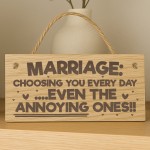 Funny Marriage Gift Engraved Wooden Plaque Mr & Mrs Wedding Gift Funny Marriage Gift Engraved Wooden Plaque Mr & Mrs Wedding Gift