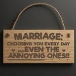 Funny Marriage Gift Engraved Wooden Plaque Mr & Mrs Wedding Gift Funny Marriage Gift Engraved Wooden Plaque Mr & Mrs Wedding Gift
