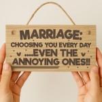 Funny Marriage Gift Engraved Wooden Plaque Mr & Mrs Wedding Gift Funny Marriage Gift Engraved Wooden Plaque Mr & Mrs Wedding Gift
