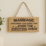 Funny Marriage Gift Engraved Wooden Plaque Mr & Mrs Wedding Gift Funny Marriage Gift Engraved Wooden Plaque Mr & Mrs Wedding Gift
