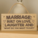 Funny Anniversary Present Engraved Wooden Plaque Mr & Mrs Gift Funny Anniversary Present Engraved Wooden Plaque Mr & Mrs Gift
