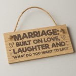 Funny Anniversary Present Engraved Wooden Plaque Mr & Mrs Gift Funny Anniversary Present Engraved Wooden Plaque Mr & Mrs Gift