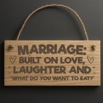 Funny Anniversary Present Engraved Wooden Plaque Mr & Mrs Gift Funny Anniversary Present Engraved Wooden Plaque Mr & Mrs Gift
