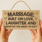 Funny Anniversary Present Engraved Wooden Plaque Mr & Mrs Gift Funny Anniversary Present Engraved Wooden Plaque Mr & Mrs Gift