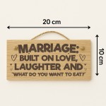 Funny Anniversary Present Engraved Wooden Plaque Mr & Mrs Gift Funny Anniversary Present Engraved Wooden Plaque Mr & Mrs Gift