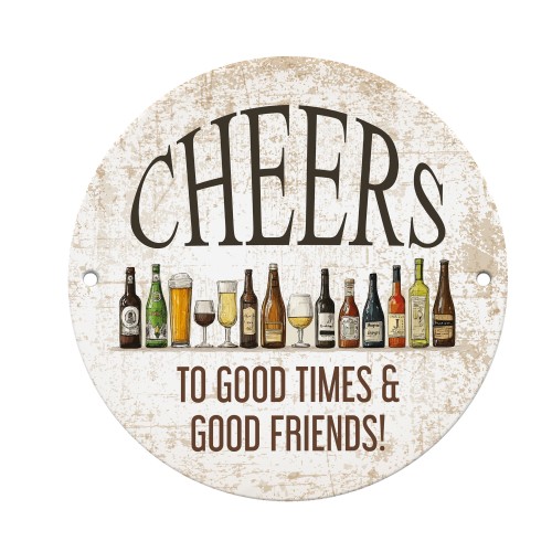 Novelty Home Bar Sign Cheers Plaque Bar Accessories For Home Bar