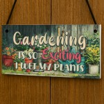 Garden Sign Cute Garden Plaque For Outside Wet My Plants Funny