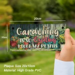 Garden Sign Cute Garden Plaque For Outside Wet My Plants Funny