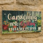 Garden Sign Cute Garden Plaque For Outside Wet My Plants Funny