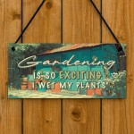 Garden Sign Quirky Garden Plaque For Outside Wet My Plants