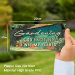 Garden Sign Quirky Garden Plaque For Outside Wet My Plants