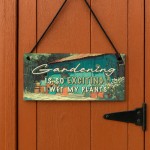 Garden Sign Quirky Garden Plaque For Outside Wet My Plants