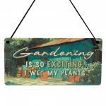 Garden Sign FUNNY Garden Plaque For Outside Wet My Plants Garden Sign FUNNY Garden Plaque For Outside Wet My Plants