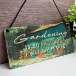 Garden Sign FUNNY Garden Plaque For Outside Wet My Plants Garden Sign FUNNY Garden Plaque For Outside Wet My Plants