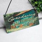 Garden Sign FUNNY Garden Plaque For Outside Wet My Plants Garden Sign FUNNY Garden Plaque For Outside Wet My Plants