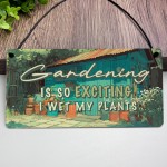 Garden Sign FUNNY Garden Plaque For Outside Wet My Plants Garden Sign FUNNY Garden Plaque For Outside Wet My Plants