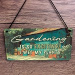 Garden Sign FUNNY Garden Plaque For Outside Wet My Plants Garden Sign FUNNY Garden Plaque For Outside Wet My Plants