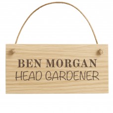 Personalised Garden Shed Hanging Engraved Sign Outdoor 