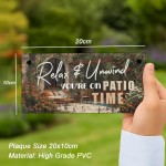 Funny Patio Sign For Garden Relax And Unwind Youre On Patio Time Funny Patio Sign For Garden Relax And Unwind Youre On Patio Time