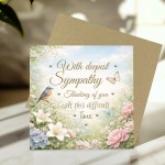 Deepest Sympathy Card Thinking of You Bereavement Condolence Deepest Sympathy Card Thinking of You Bereavement Condolence