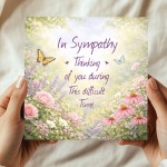 Sympathy Card Loss Card Thinking of You With Sympathy Cards