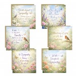 Pack of 6 Sympathy Cards Condolence Bereavement Thinking of You Pack of 6 Sympathy Cards Condolence Bereavement Thinking of You