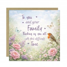 Sympathy Bereavement Card Thinking of You Greetings Card Loss