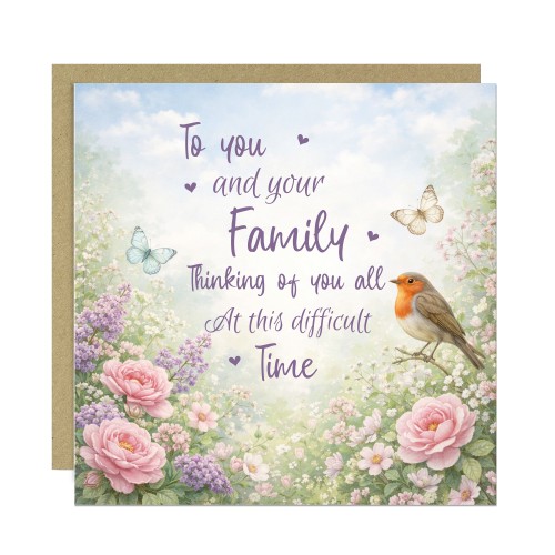 Sympathy Bereavement Card Thinking of You Greetings Card Loss
