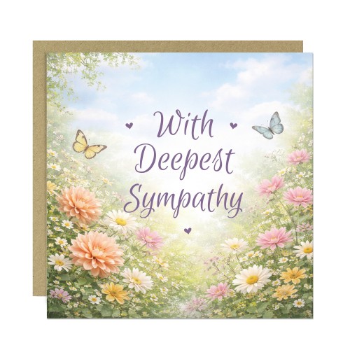 Sympathy Card Condolences Bereavement Cards For Her Him