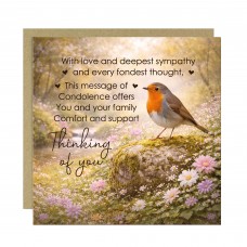 Sympathy Card For Bereavement Funeral and Loss Thinking of You