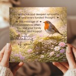 Sympathy Card For Bereavement Funeral and Loss Thinking of You