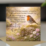 Sympathy Card For Bereavement Funeral and Loss Thinking of You