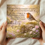 Sympathy Card For Bereavement Funeral and Loss Thinking of You