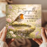 In Sympathy Card Thinking of You Condolence Card Bereavement
