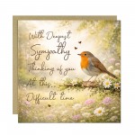 Sympathy Card Pack of 6 Condolence Cards Mourning Bereavement