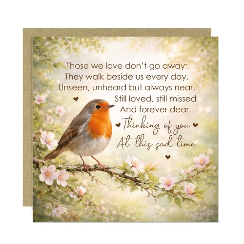 Sympathy Card Those We Love Condolence Card Mourning Bereavement