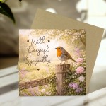 Deepest Sympathy Card Robin Condolence Card Mourning Bereavement Deepest Sympathy Card Robin Condolence Card Mourning Bereavement