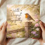 Deepest Sympathy Card Robin Condolence Card Mourning Bereavement Deepest Sympathy Card Robin Condolence Card Mourning Bereavement