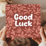 Good Luck Card Encouragement Exams New Job Success Driving Test 