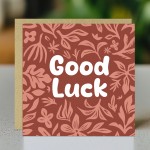 Good Luck Card Encouragement Exams New Job Success Driving Test 