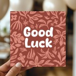 Good Luck Card Encouragement Exams New Job Success Driving Test 