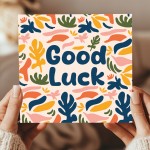 Encouragement Good Luck Card for Exams New Job Promotion Test Encouragement Good Luck Card for Exams New Job Promotion Test