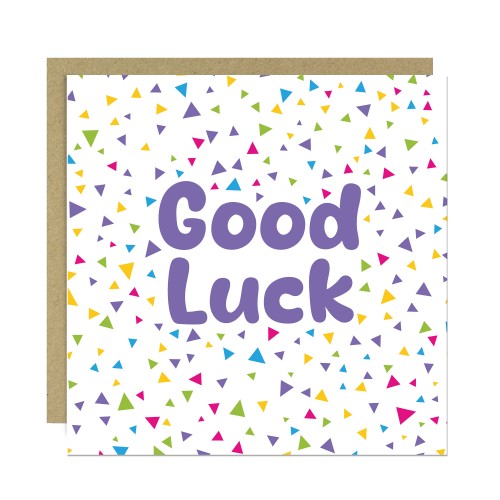 Good Luck Card with Envelope Exam New Job Driving Test Good Luck