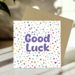 Good Luck Card with Envelope Exam New Job Driving Test Good Luck